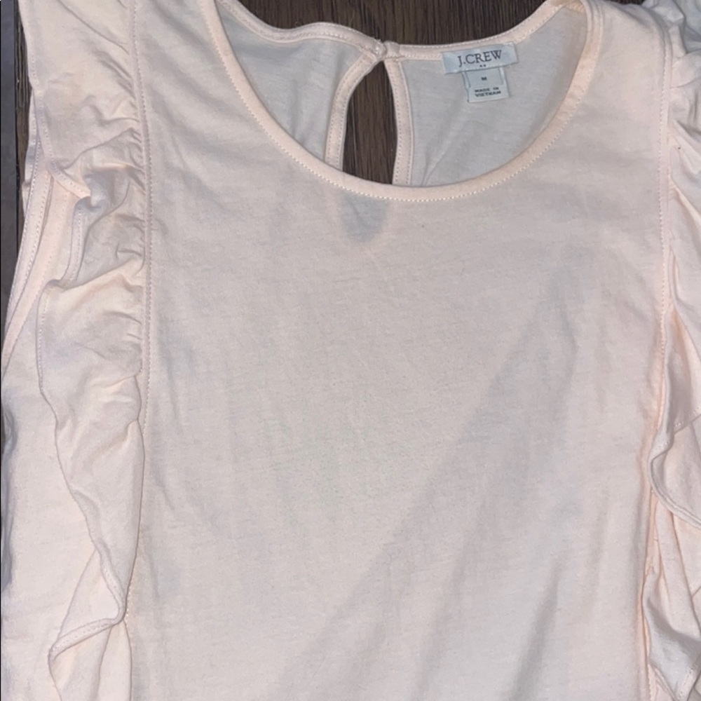 Pink JCREW Ruffled Tank - Picture 2 of 5